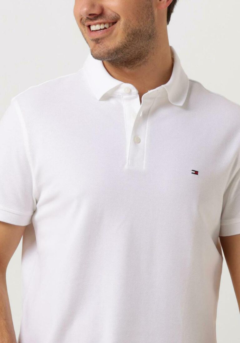 TOMMY HILFIGER witte tommy hilfiger polo core 1985 slim polo
