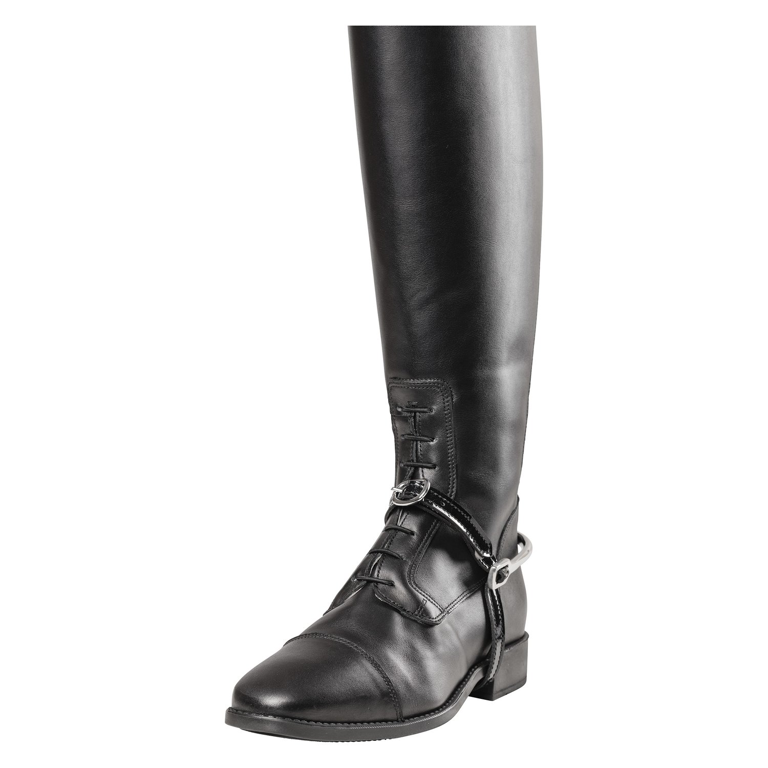 Horse-friends Sporenriemen Glitter - black