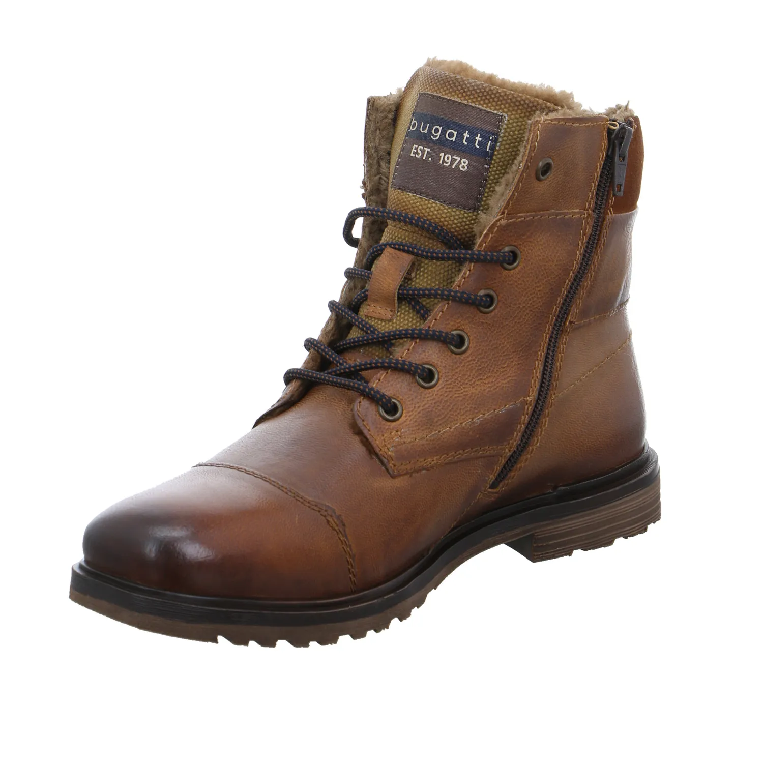 BUGATTI SHOES Winter-Boots Cognac Leder