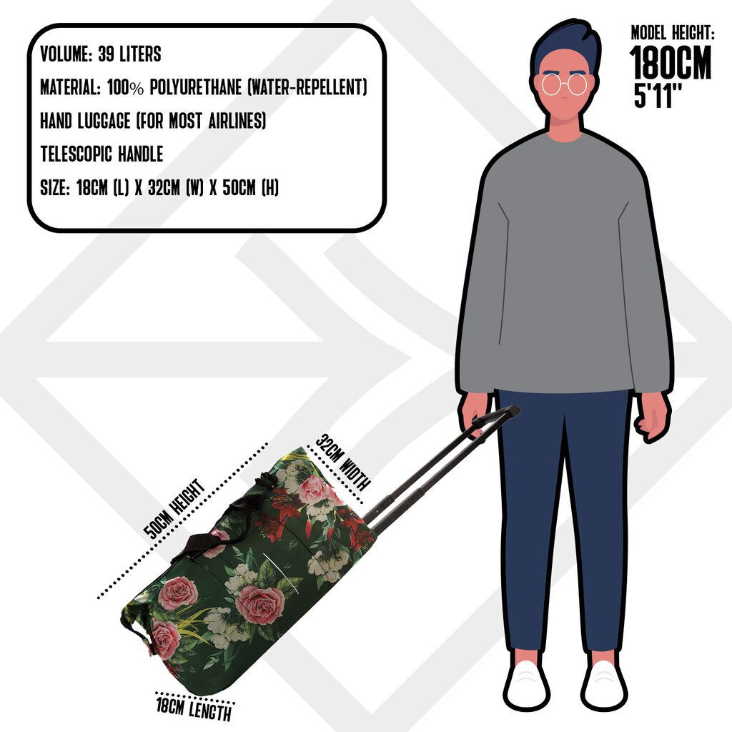 New Rebels Flora Weston Myrtle Strand Duffel Dark Green