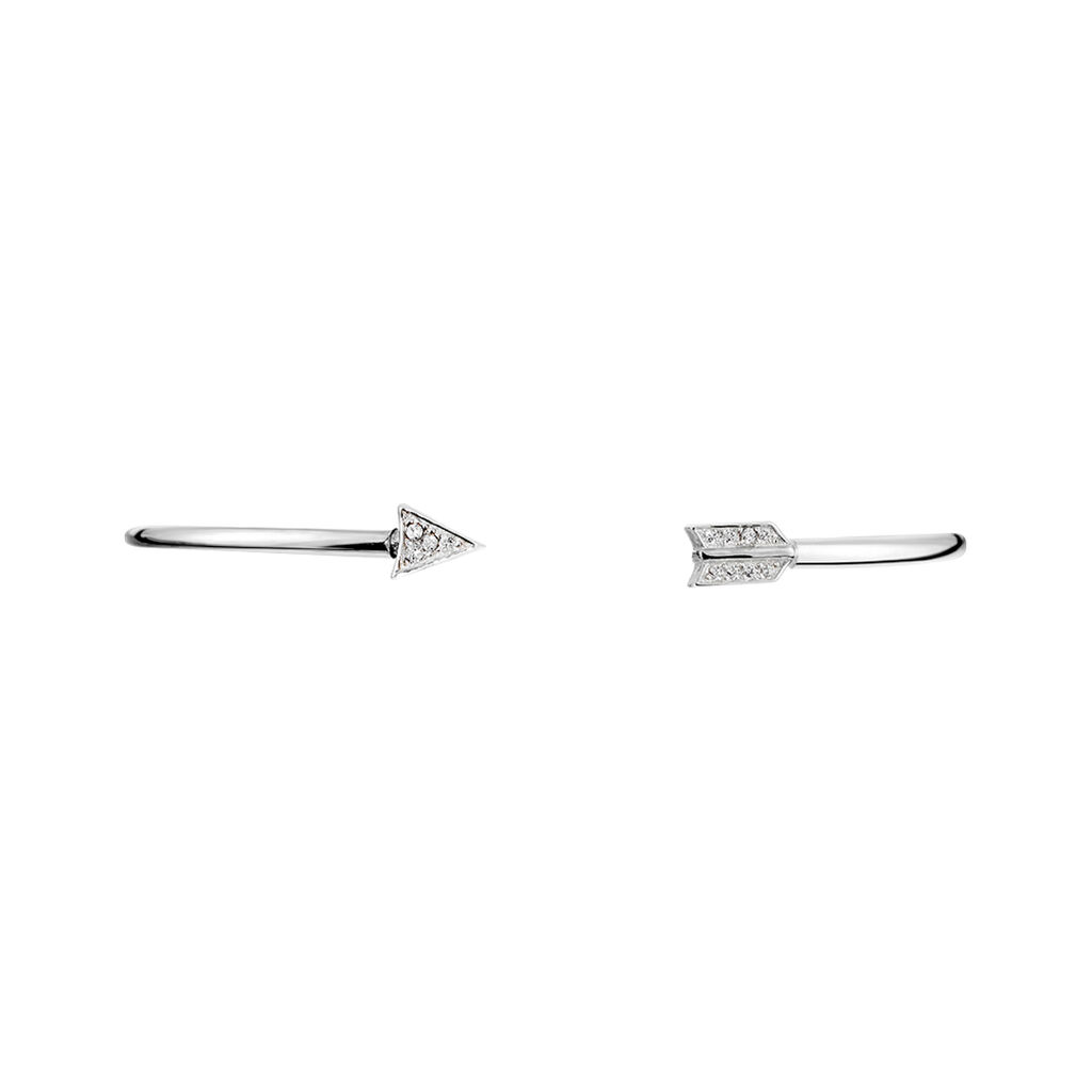 Bracelet Jonc Danae Argent Blanc Oxyde De Zirconium