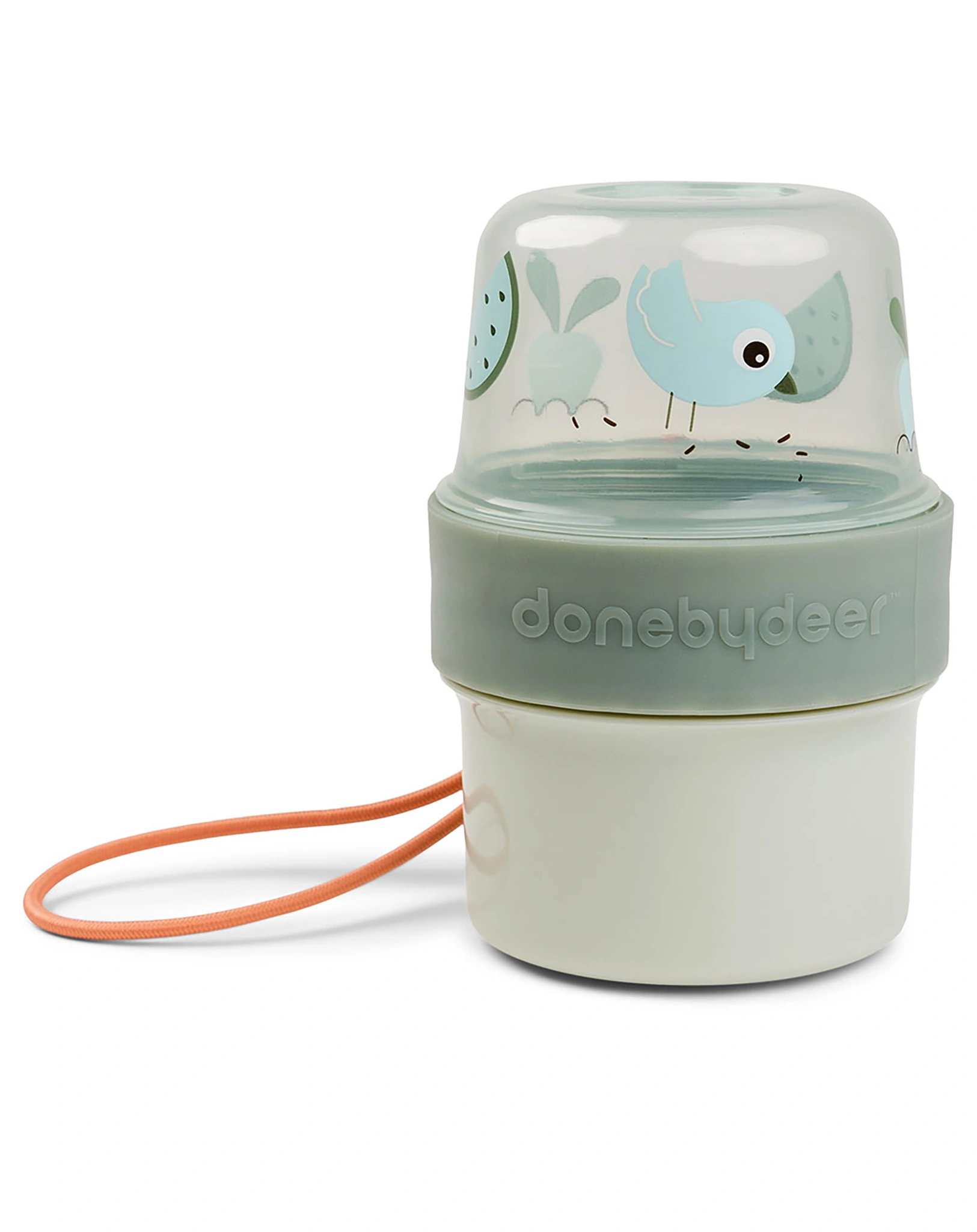 Snackbehälter TO GO - 2-WAY: BIRDEE (2x150ml) in grün