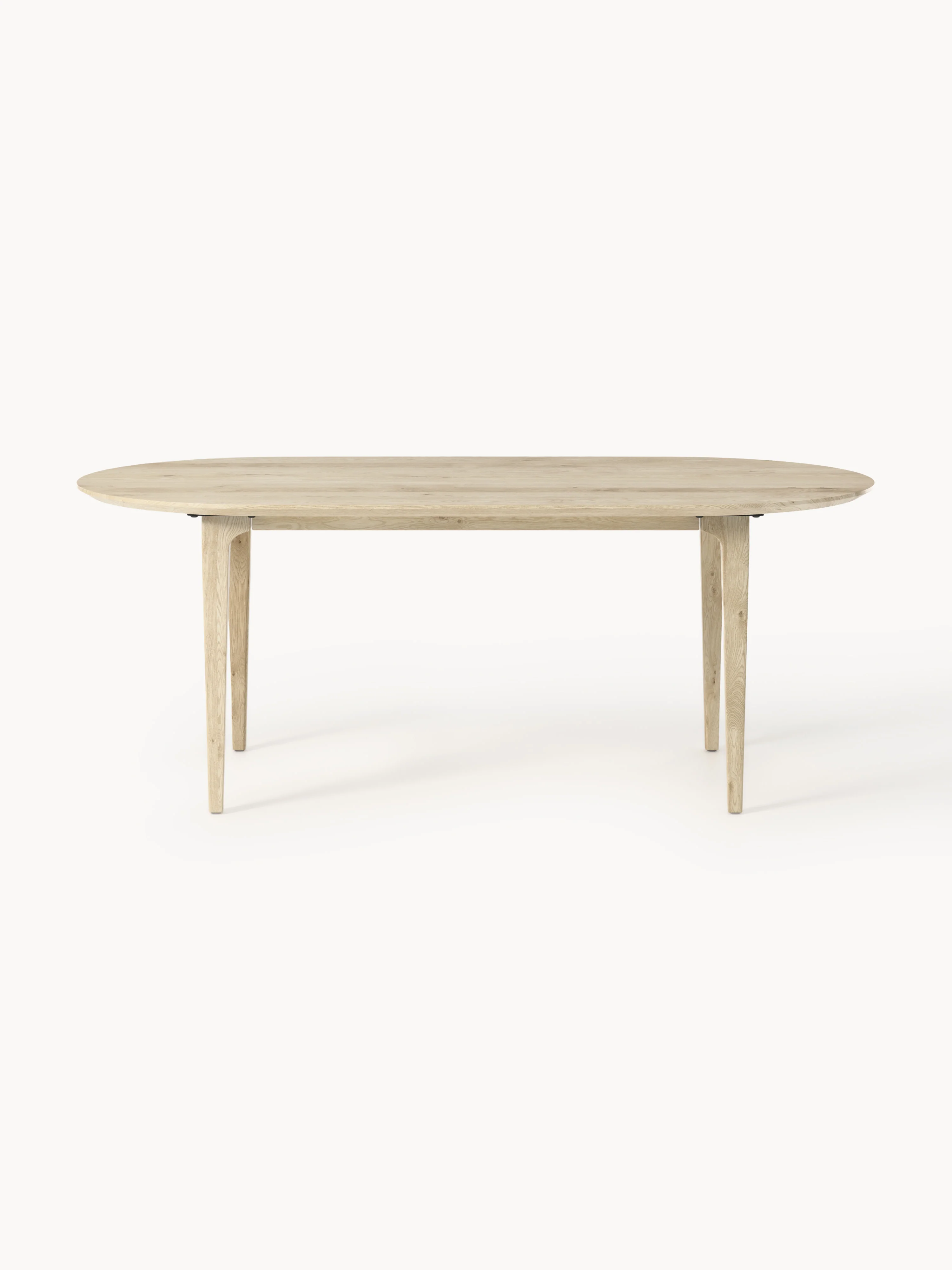 Ovale eettafel Archie van eikenhout, 200 x 100 cm