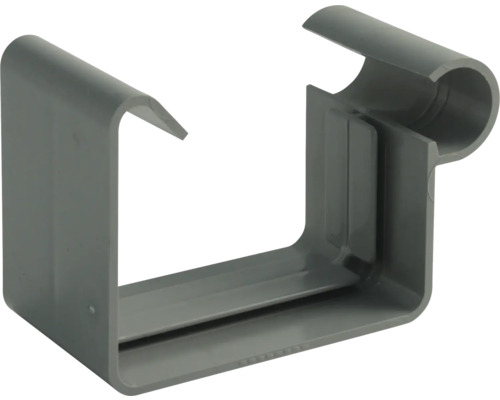Marley bakgootverbinder, kunststof, vierkant, venstergrijs RAL 7040, NW 70 mm