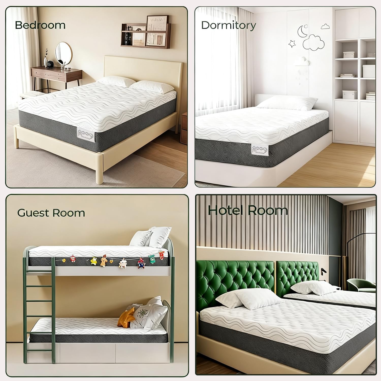 Matratze 120x200cm H3, 7-Zonen Memorymatratze 26 cm Höhe, Kaltschaummatratze H2/H3 Härtegrad, Premium Matratze für großes Doppelbett & Familien Schlafzimmer (120x200X26cm)