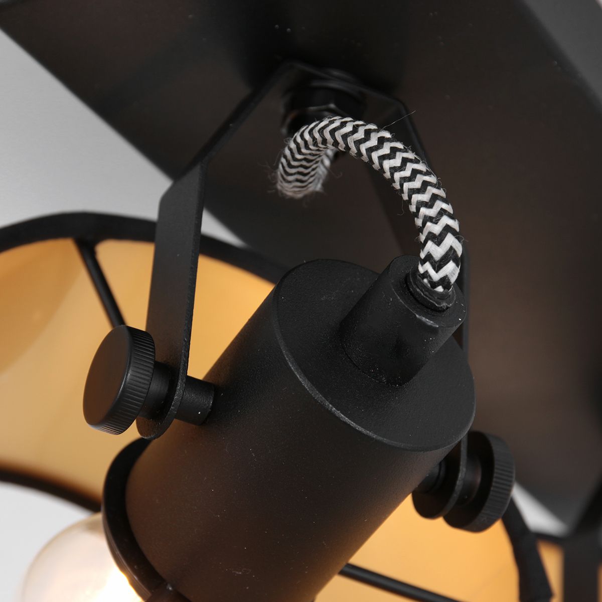 Plafondlamp 3334ZW Ornoir Mexlite B28 x D16 cm