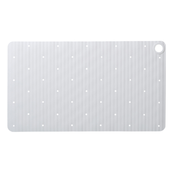 Sealskin antislip badmat Ribb 40x70 cm wit (inclusief zwarte haak)