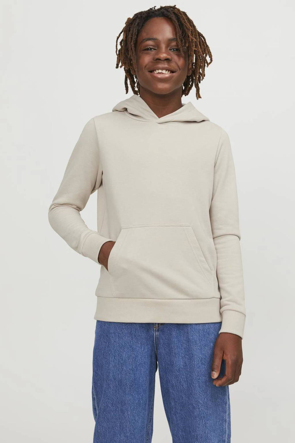JACK & JONES hoodie JJEBRADLEYecru