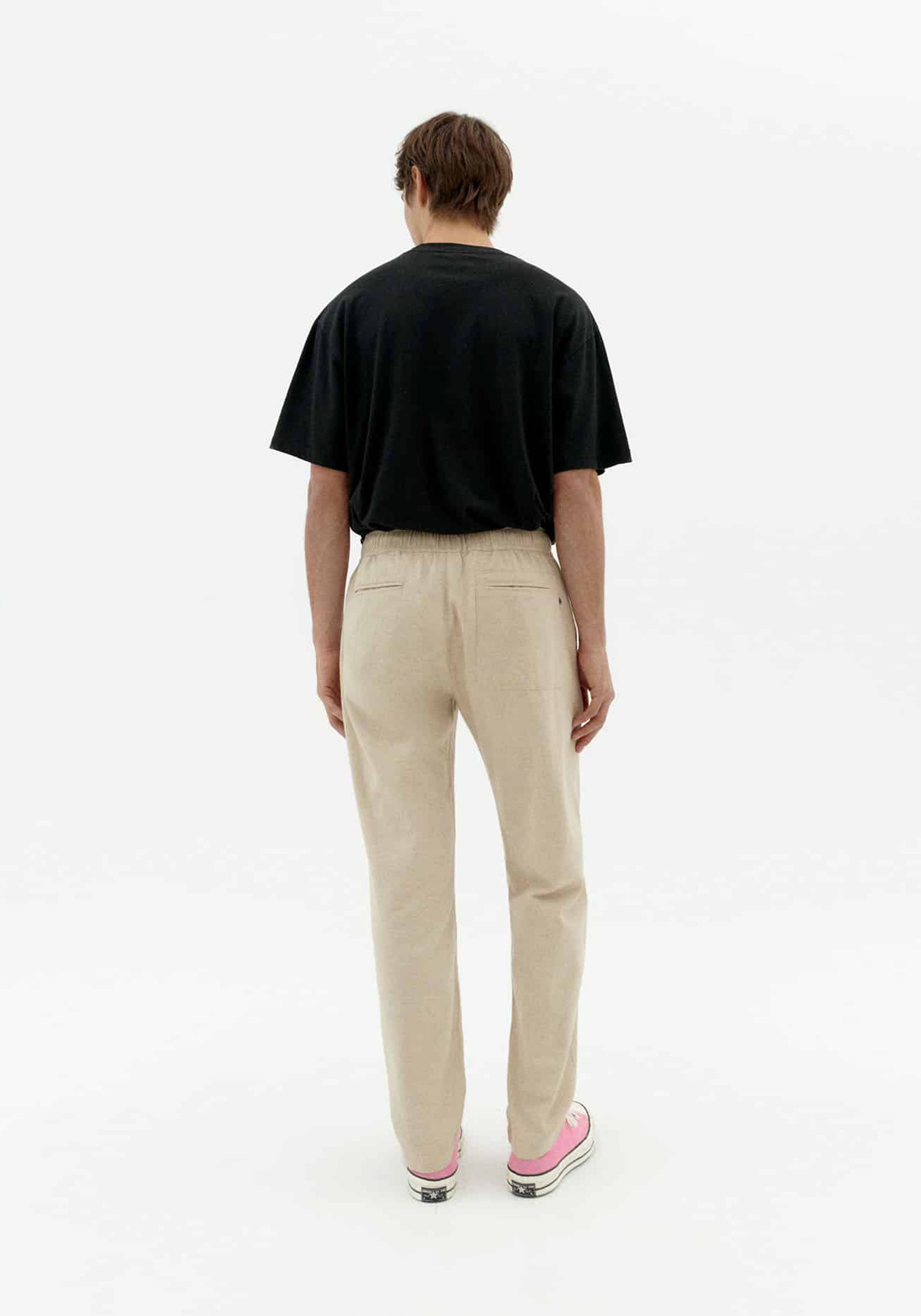 Thinking Mu Hose Light Travel Pants Oatmeal Ecru