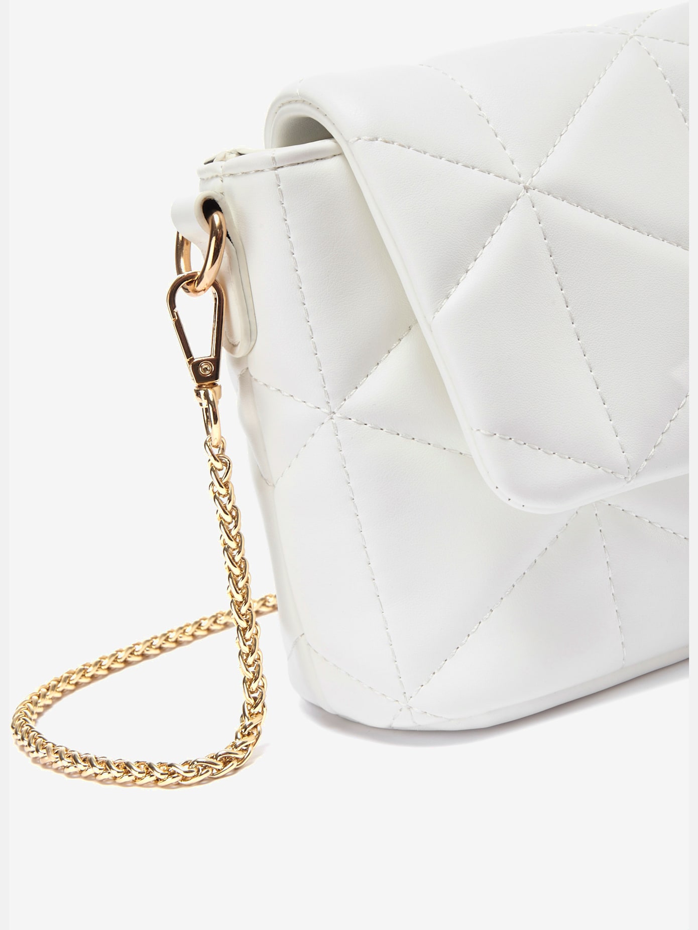 Sac en bandoulière mini-sac au design matelassé avec anse à chaîne amovible