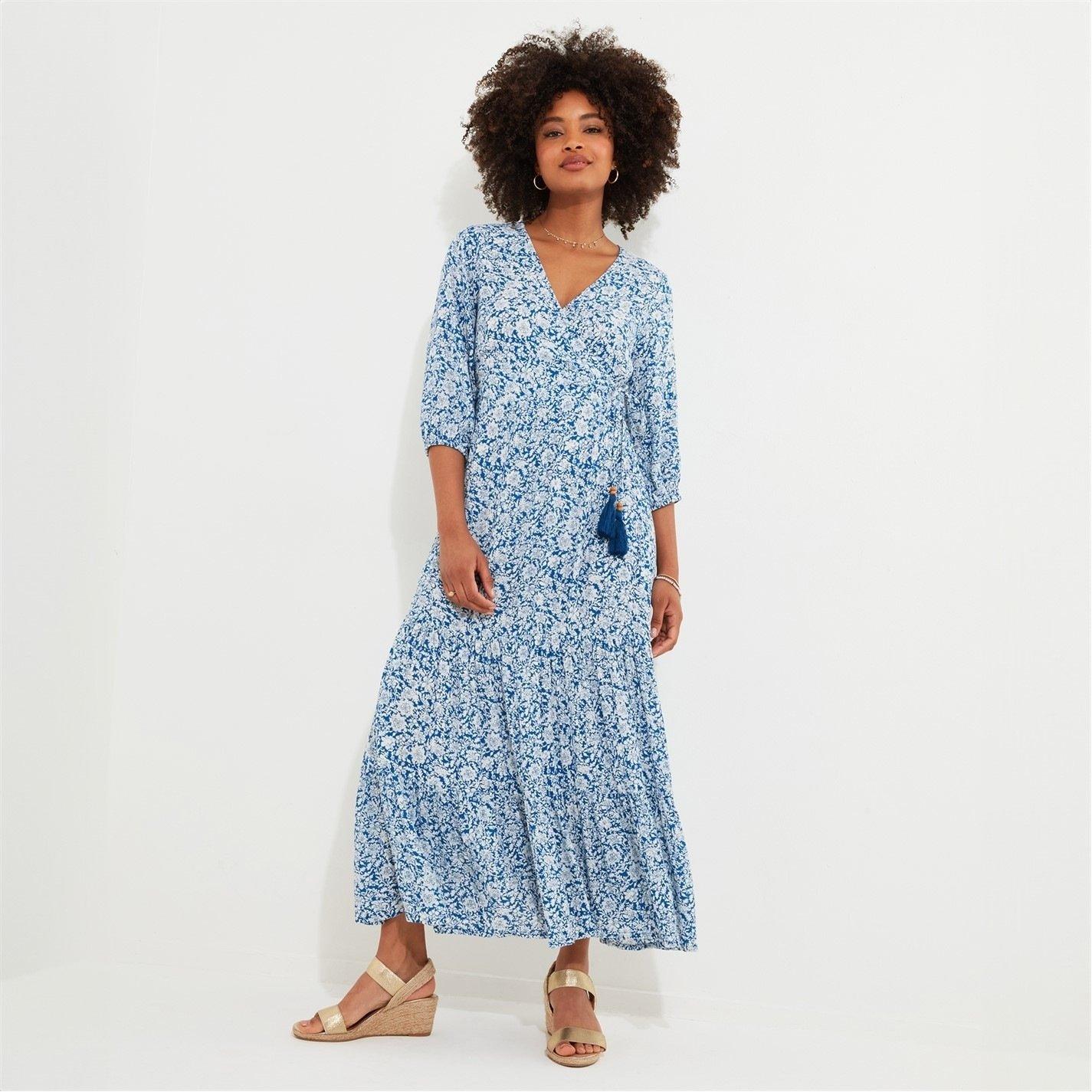 Joe Browns Studio Joe Brown Wrap Blue Dress