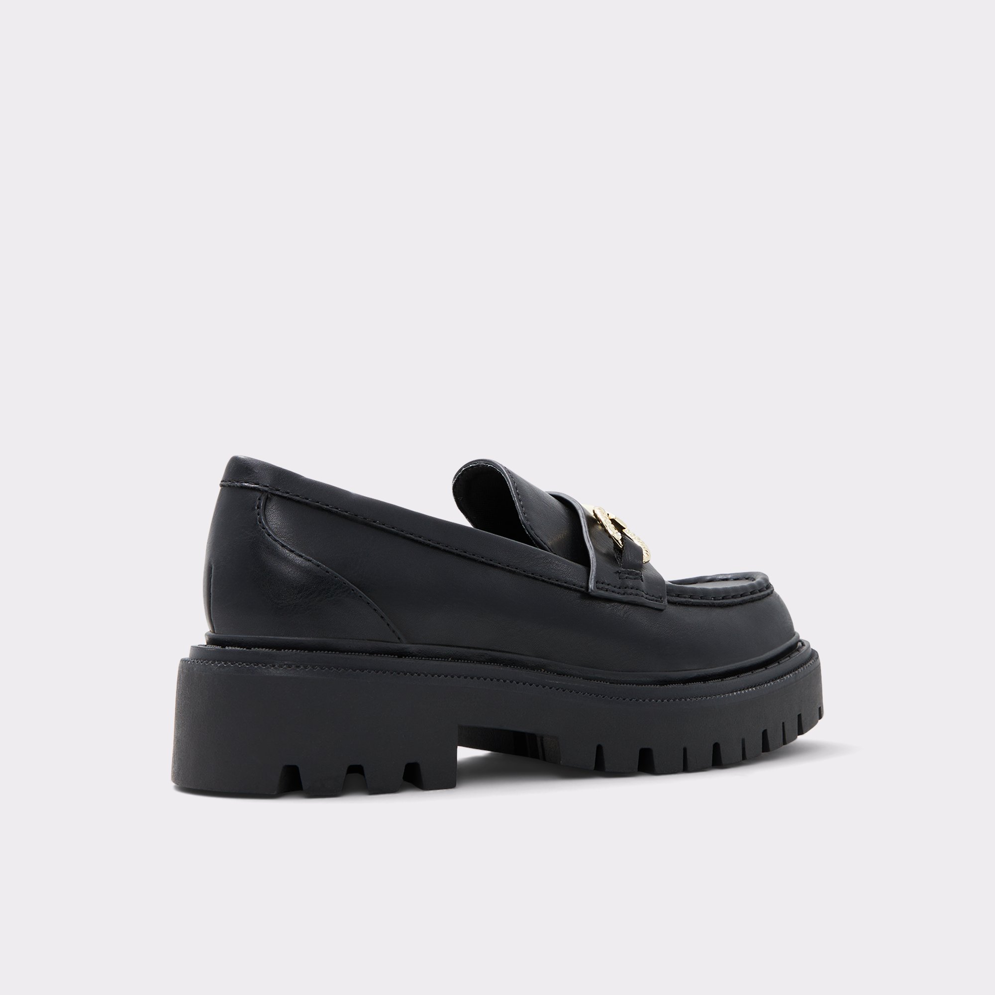 Baberiel Black Synthetic Smooth Women Loafers & Oxfords