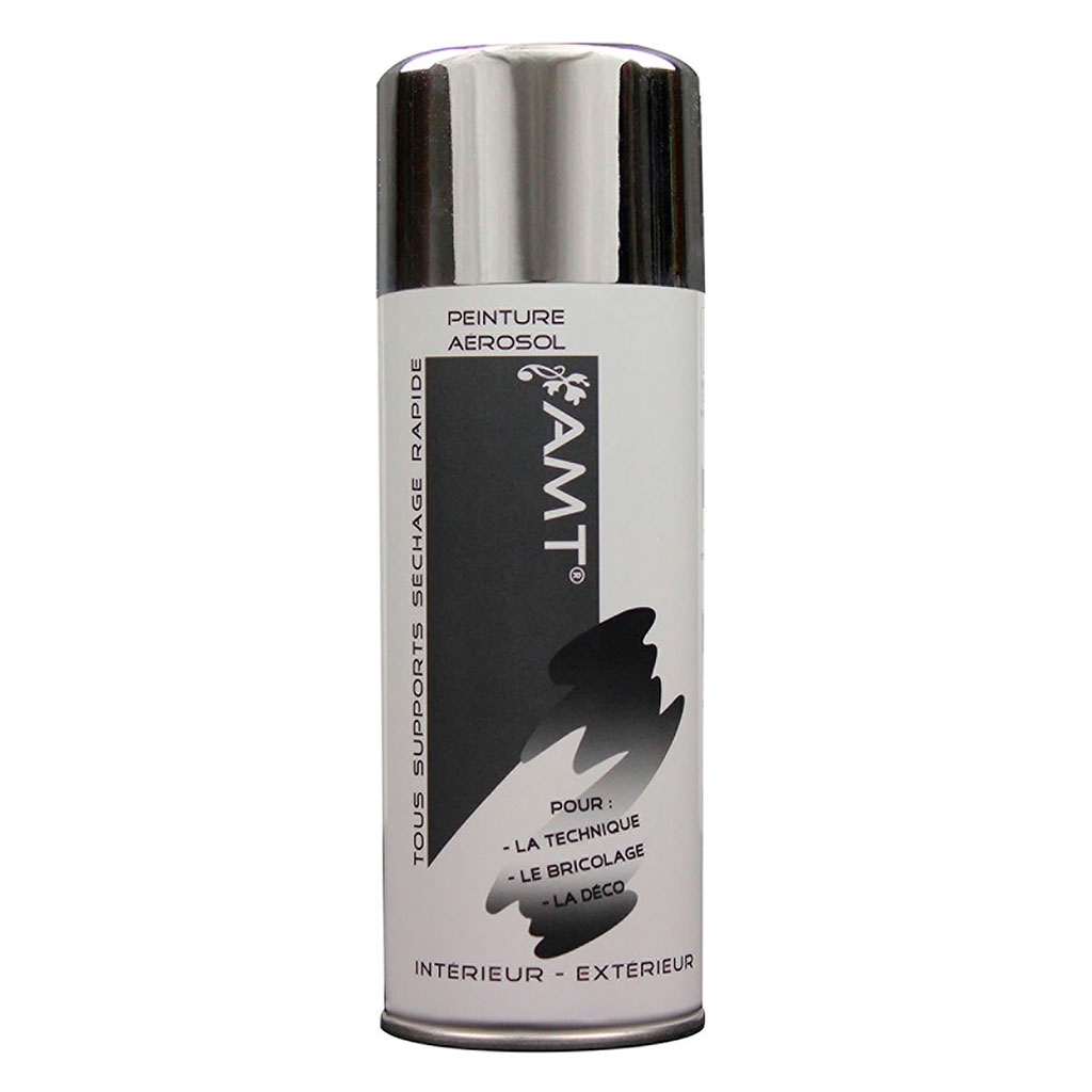 Peinture aérosol chromée argent 330ml