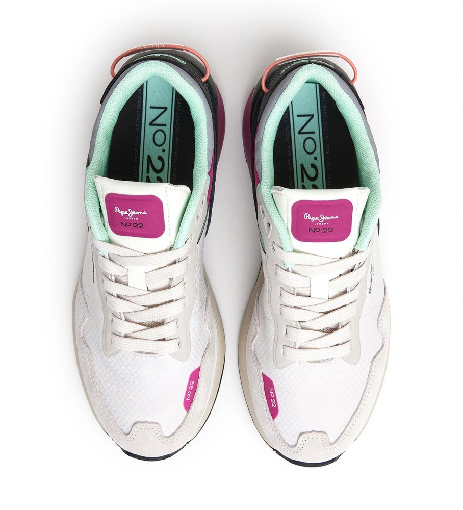 Tênis Pepe Jeans N22 Evolution em couro, branco