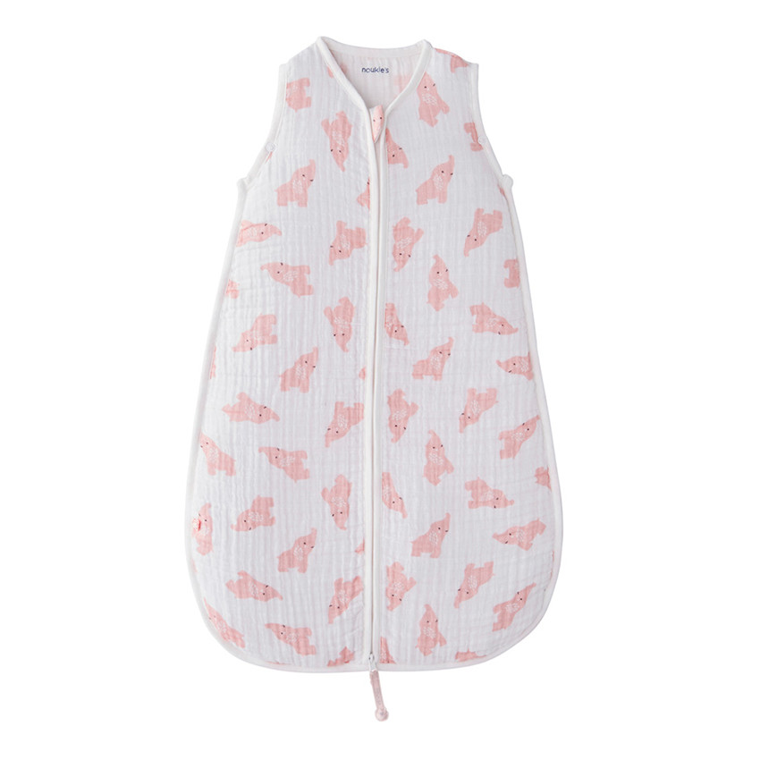 Gigoteuse en mousseline de coton bio 70 cm Anna rose