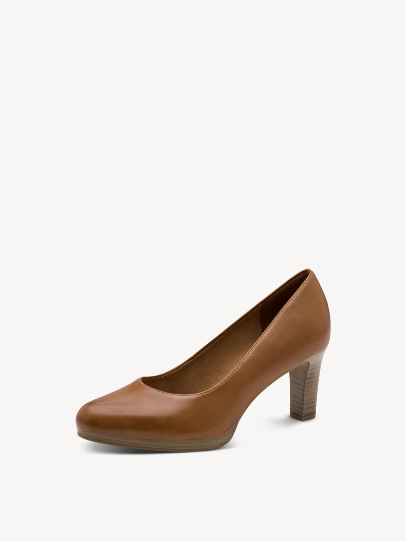 Leren Pumps - bruin