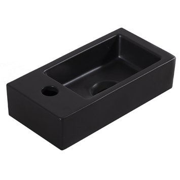 Marho fonteinset compleet links Ondine S mini zwart   geborsteld messing