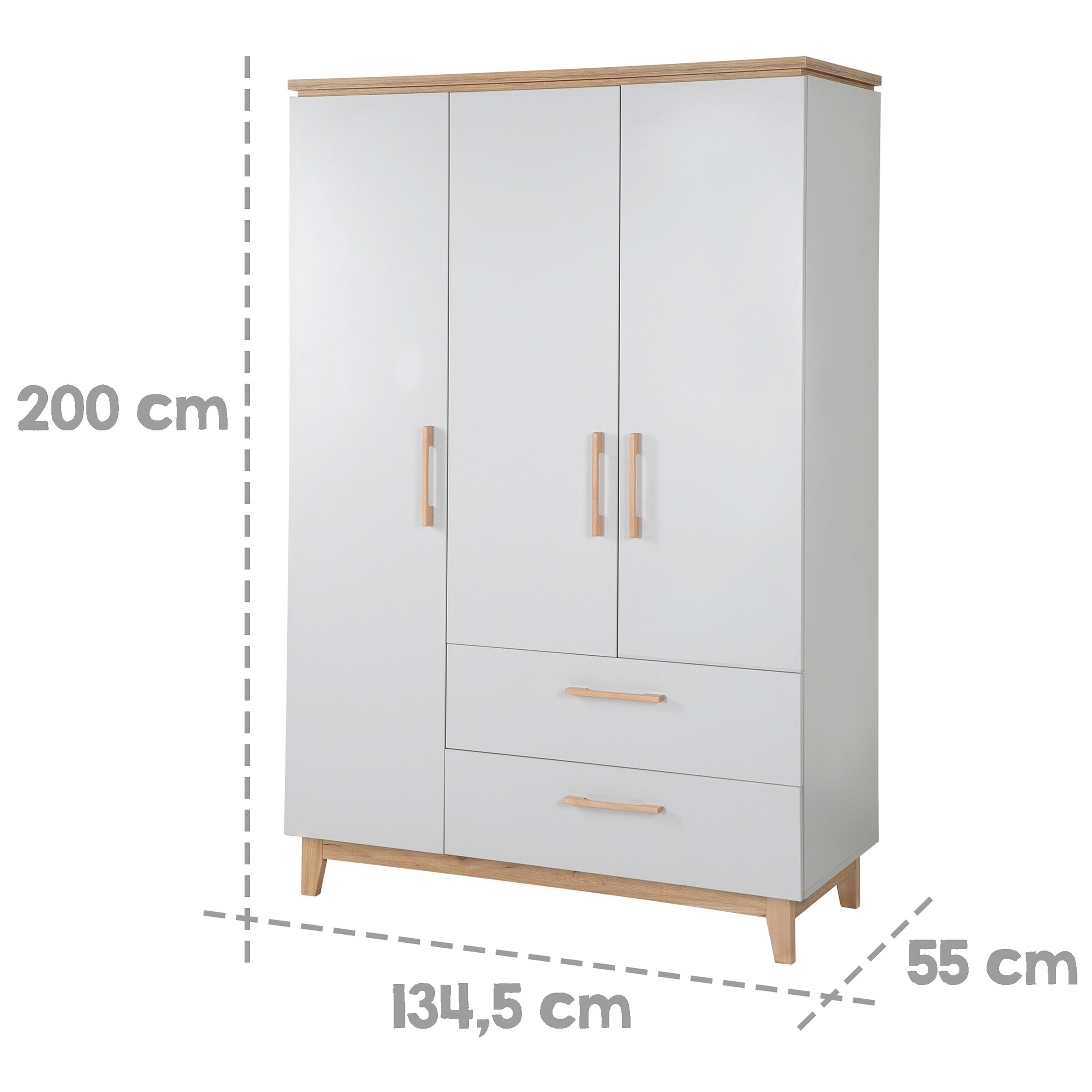 roba Kleiderschrank 3-türig Caro