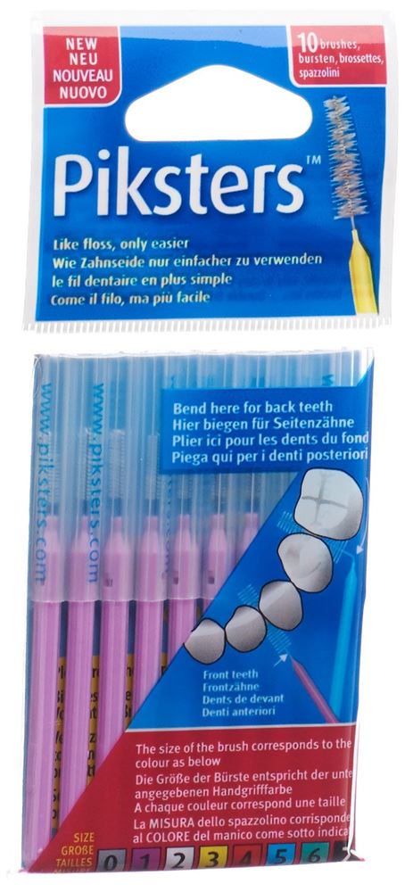 PIKSTERS Interdentalbürstchen<br>10 Stück, 1