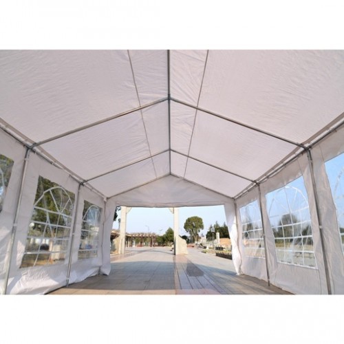 Pérgola Outsunny para garagem, branca