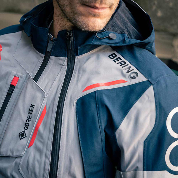 Bering - Veste Austral Gore-Tex® Gris / Navy / Rouge