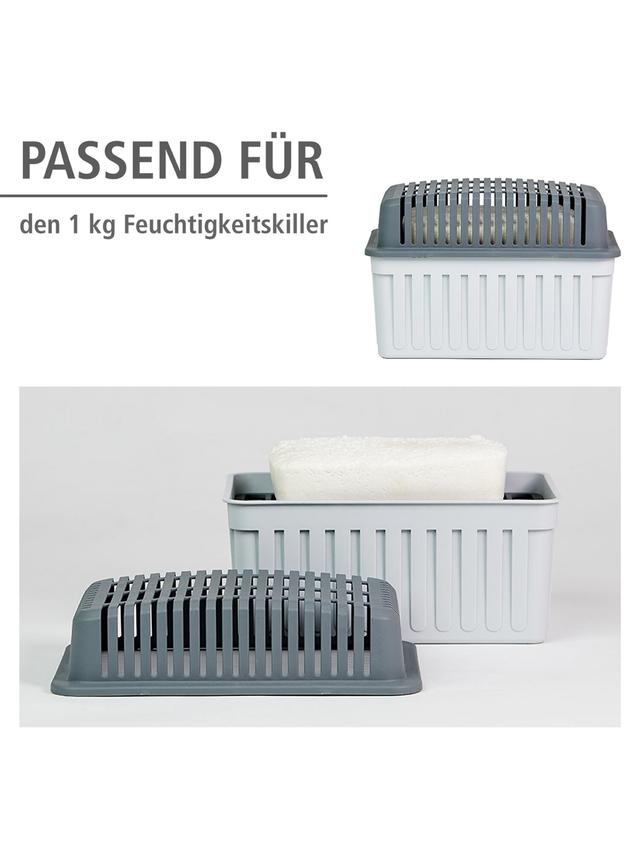 Raumentfeuchter Nachfüllpackung, für bis 80 qm2, rechteckig, gegen Feuchtigkeit und Gerüche, 3er-Set, 3000 g
