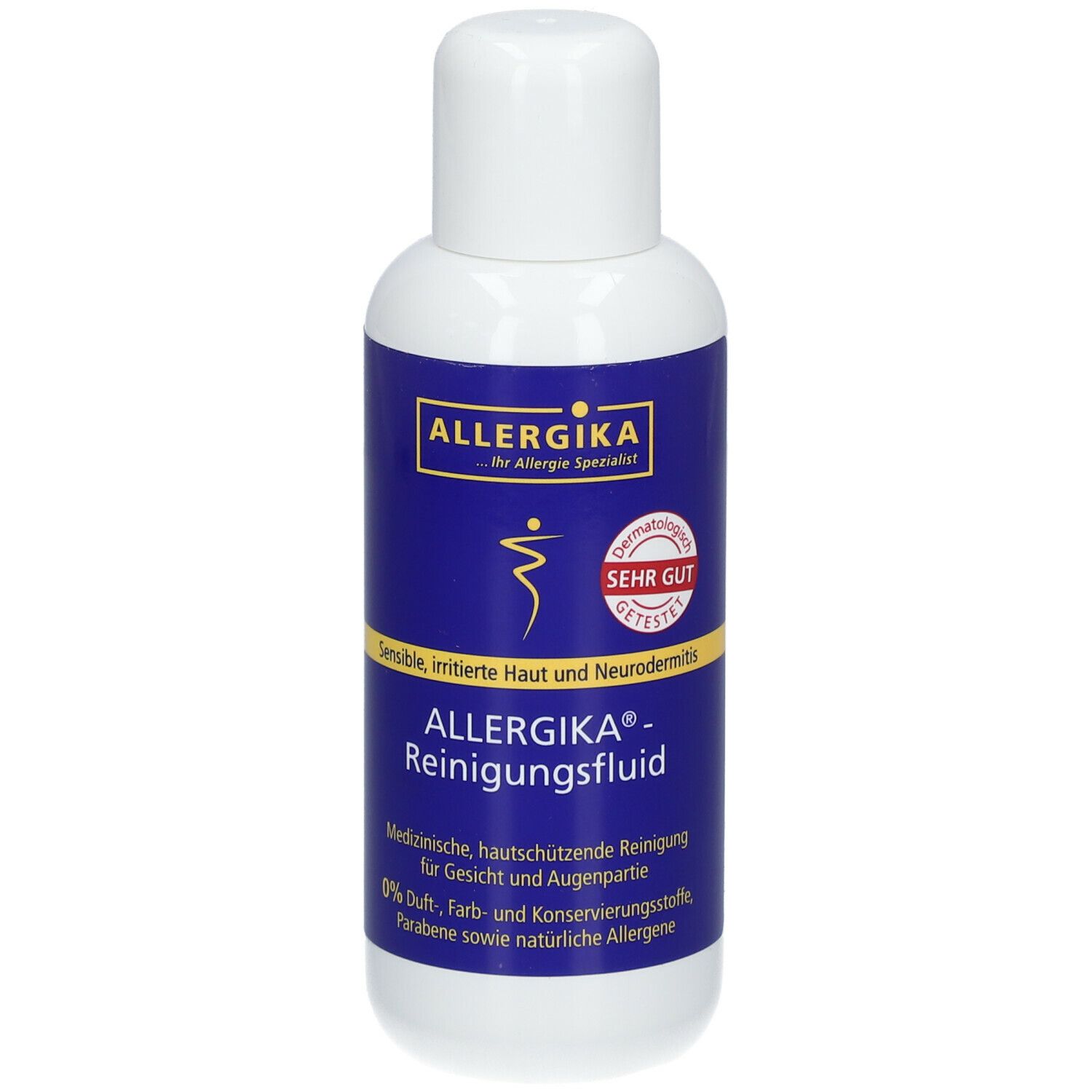 ALLERGIKA® Reinigungsfluid - Reizlindernde, besonders schonende tägliche Reinigung für Gesicht und Augenpartie, ideal zur Make-up Entfernung