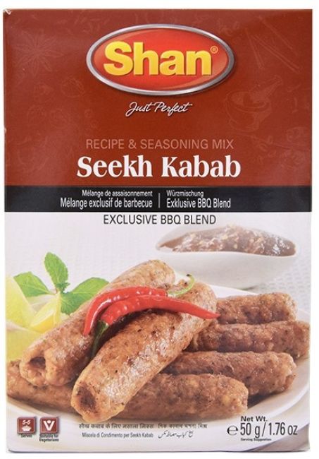 Shan Seekh Kabab Recipe & Seasoning Mix 50g