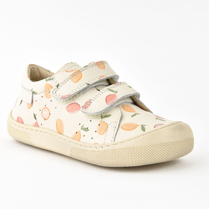 Naturino Naturino Barefoot Bira Velcros Print Lemon Soda