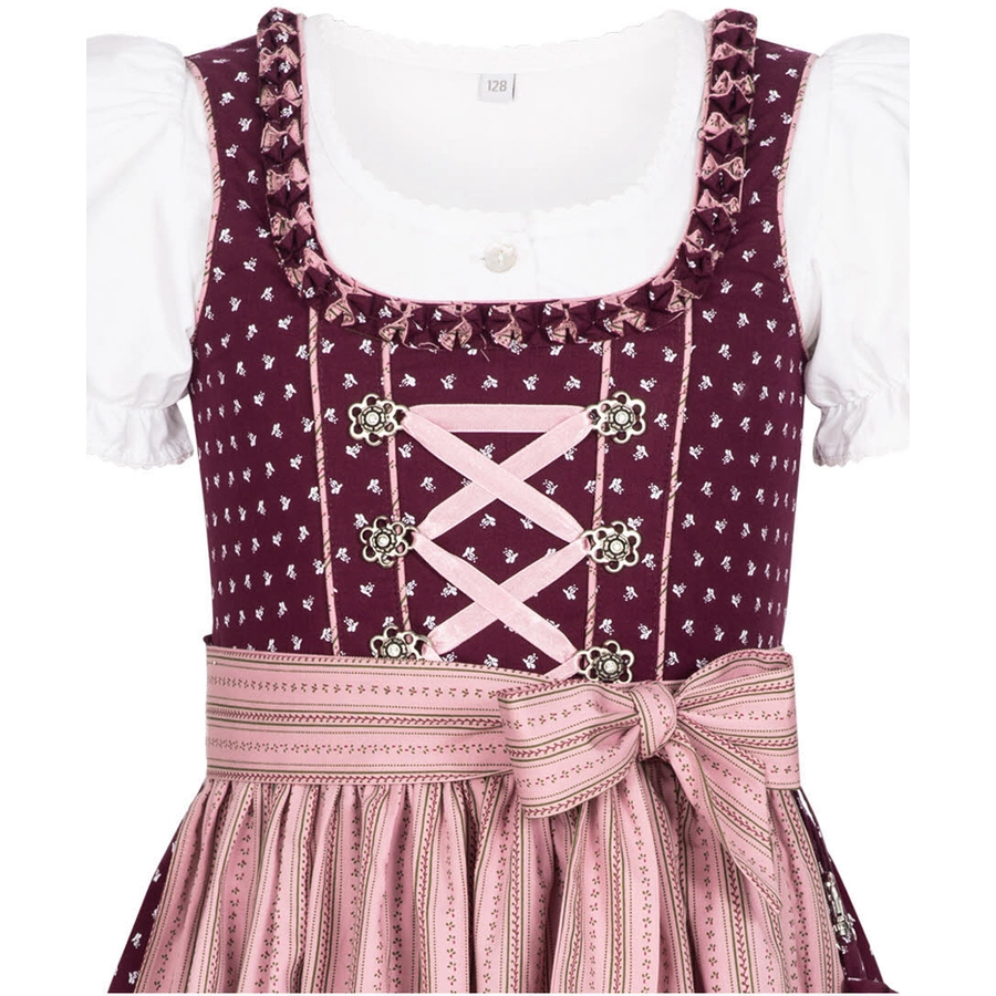 Nübler Kinderdirndl 3-teilig Nabilia Beere