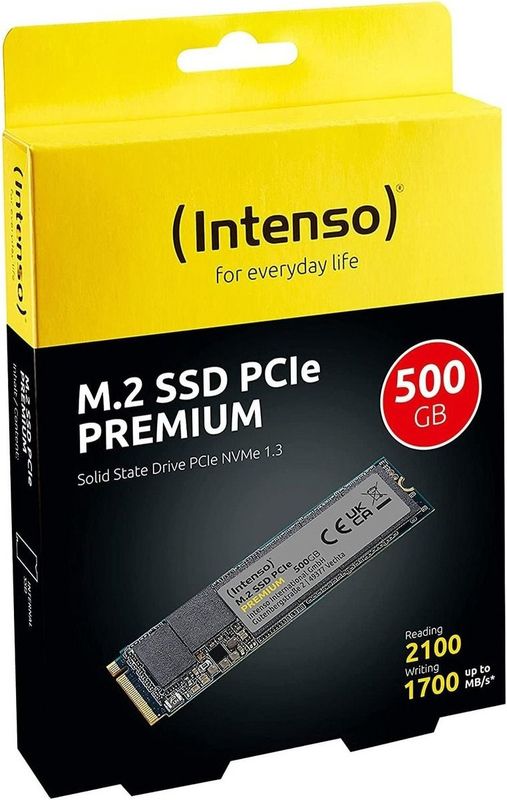 Intenso - M.2 SSD PCIe Premium - Interne SSD - 500GB - 2100 MB/s
