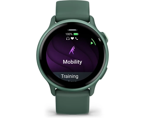 Garmin Vivoactive 6 AMOLED Smartwatch, Jasper Green/Jasper Green Metallic