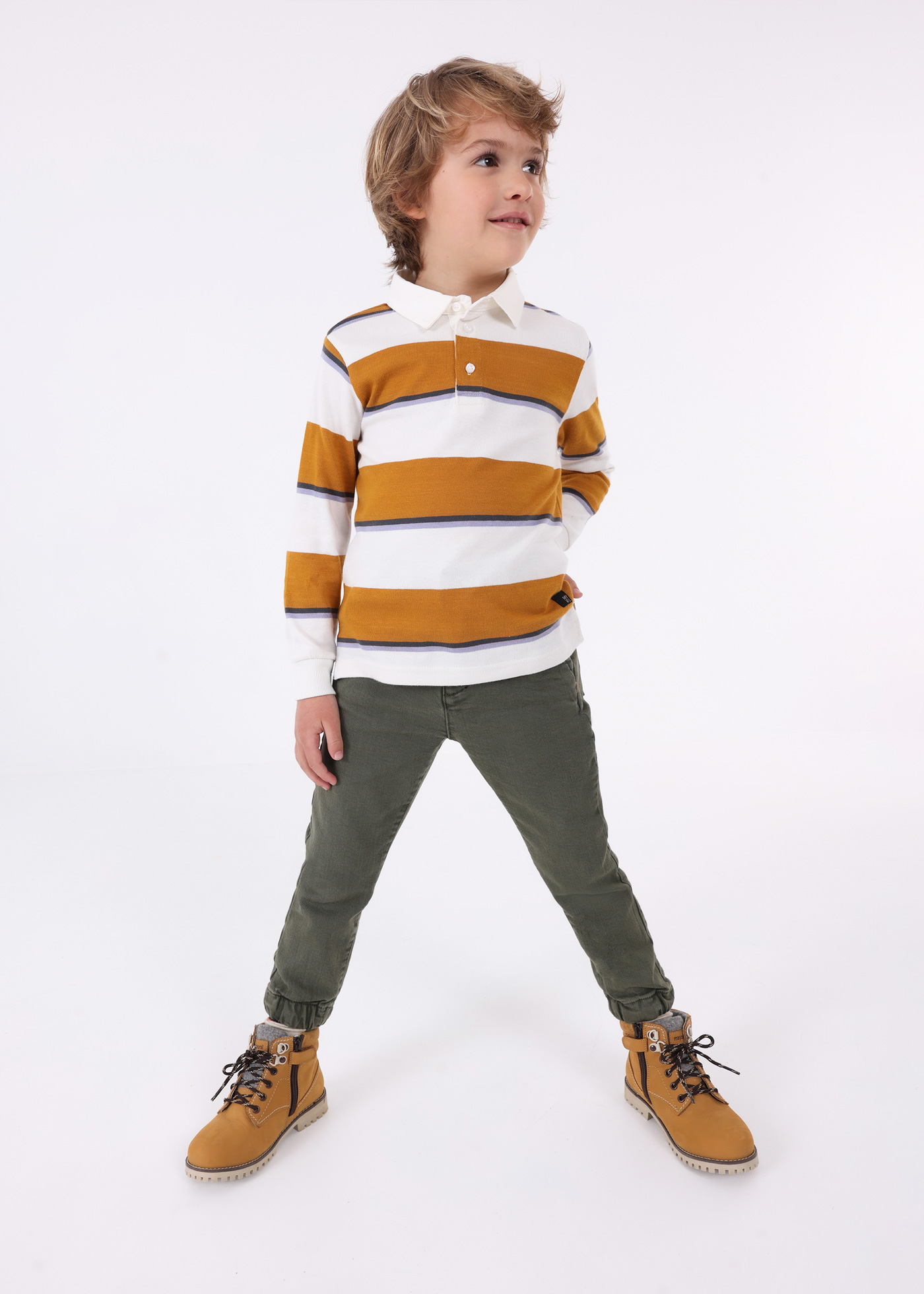 Camisa polo listrada Better Cotton para meninos
