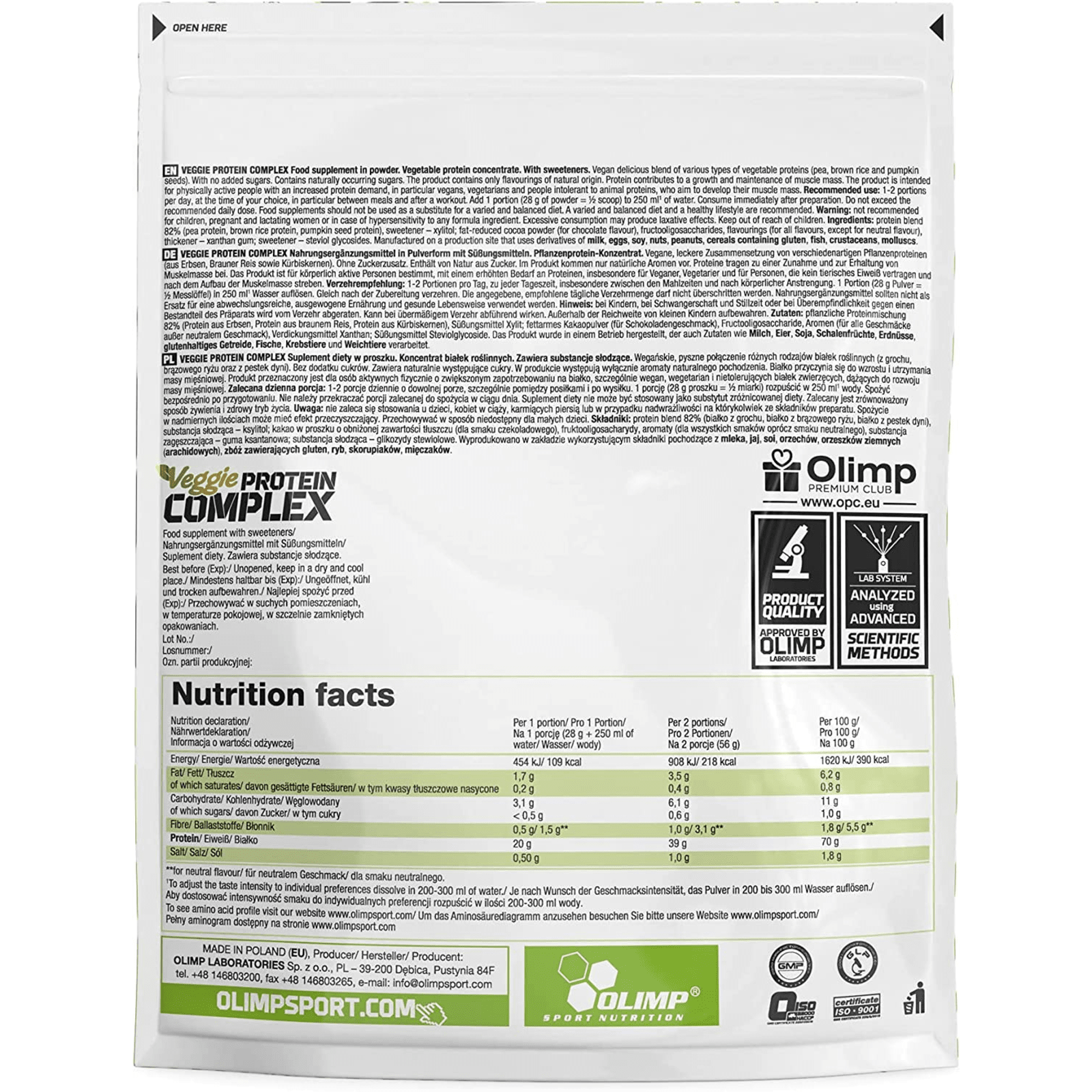 Veggie Protein Complex - 500g - Chocolate