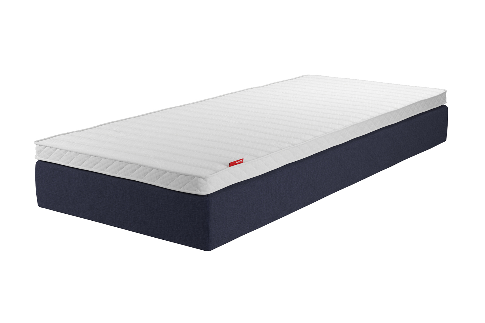 SL10 vendbar madrass 75x200 cm i tekstil Navy 61 med medium komfort. Uten overmadrass