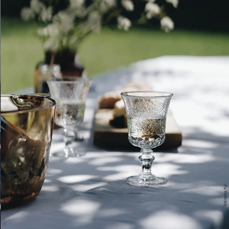 Lot de 6 verres à vin, AMBOISE La Rochère