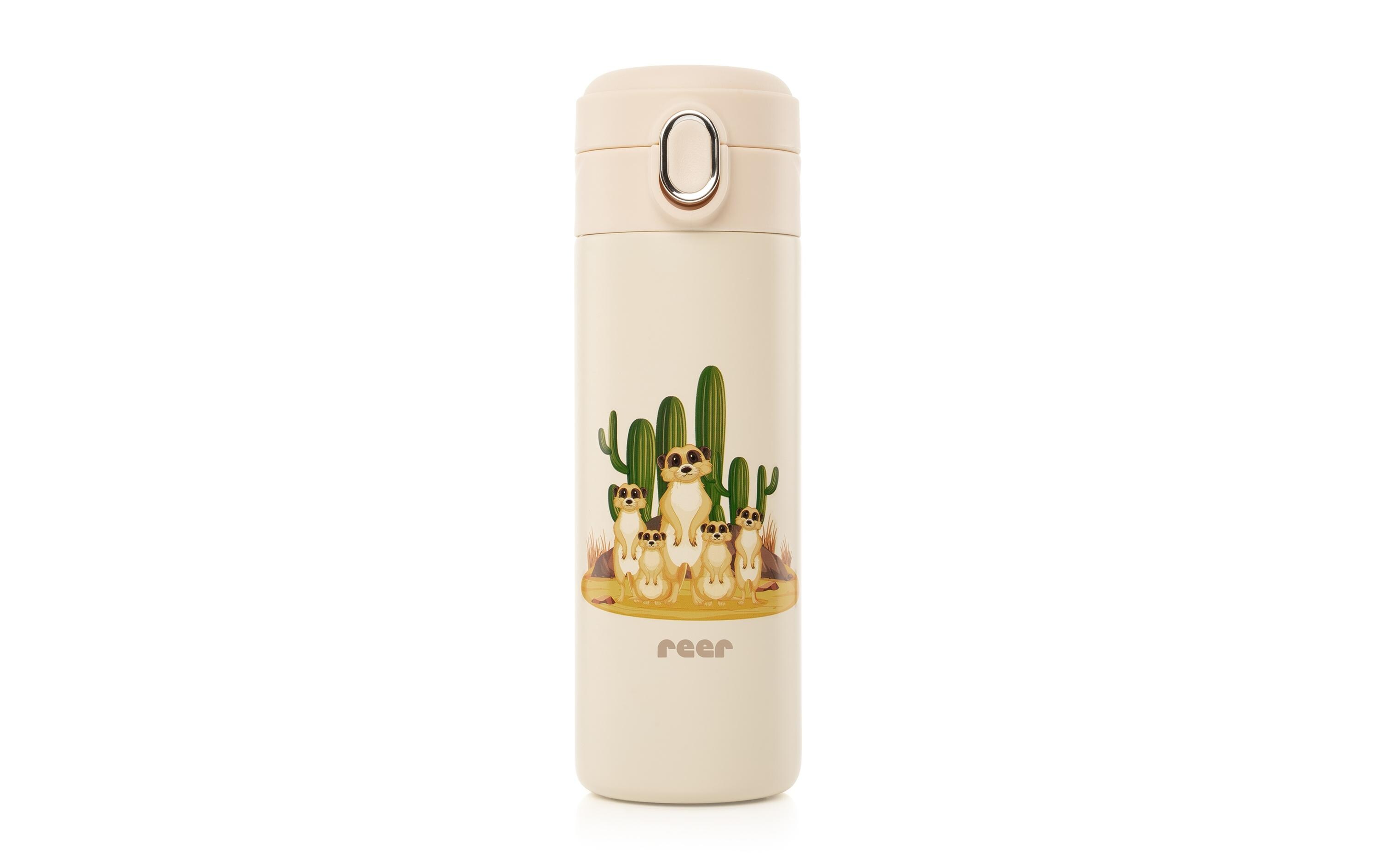 Trinkflasche Kids Creme 350 mlTrinkhalmflasche mit Halm für Kinder