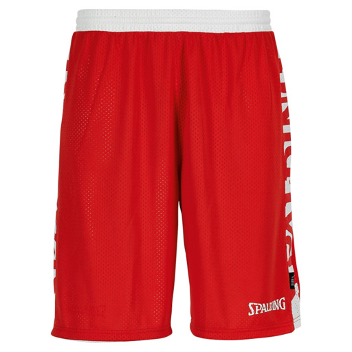 Shorts reversíveis essenciais vermelhos Spalding