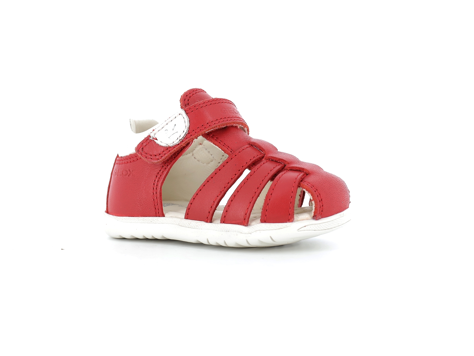 Geox-SANDAL MACCHIA BOY-B254VA Cuir Rouge