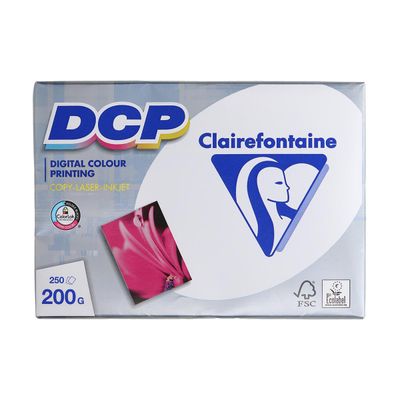Clairefontaine DCP - Papier ultra blanc - A3 (297 x 420 mm) - 200 g/m² - Ramette de 250 feuilles