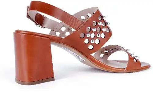 8876 CALAND COGNAC - maat 42 sandaal cognac - maat 42 Calandschoen