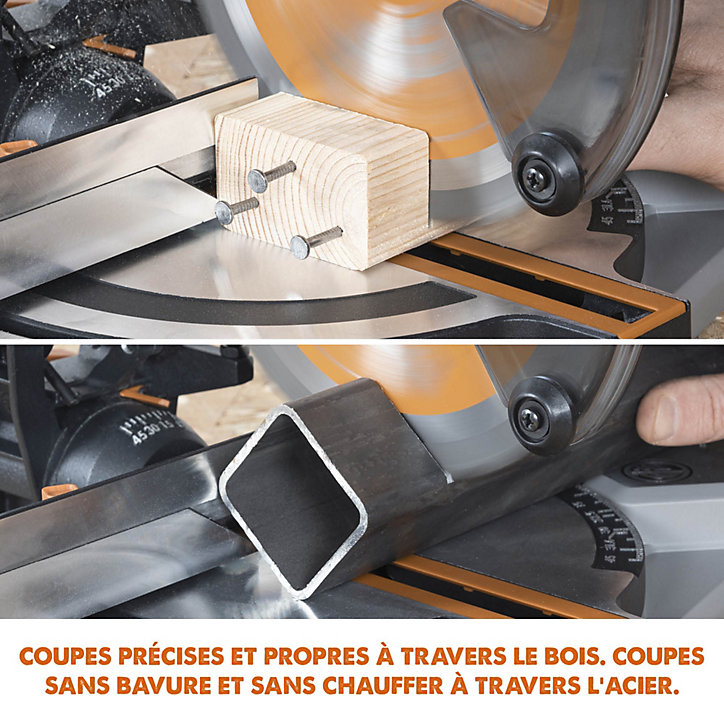 Scie à onglet sans fil Evolution R185CMS-LI 18V 185 mm (sans batterie)