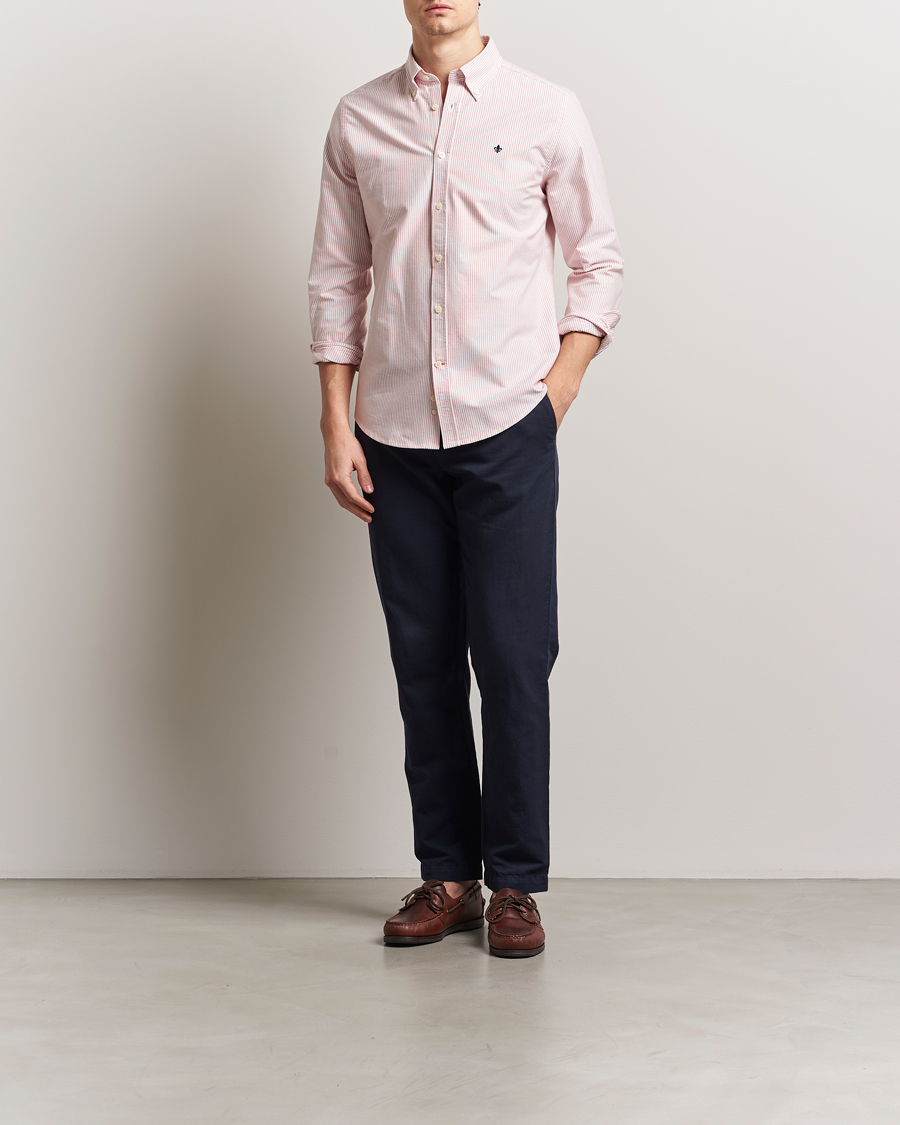Morris Douglas Striped Oxford Orange