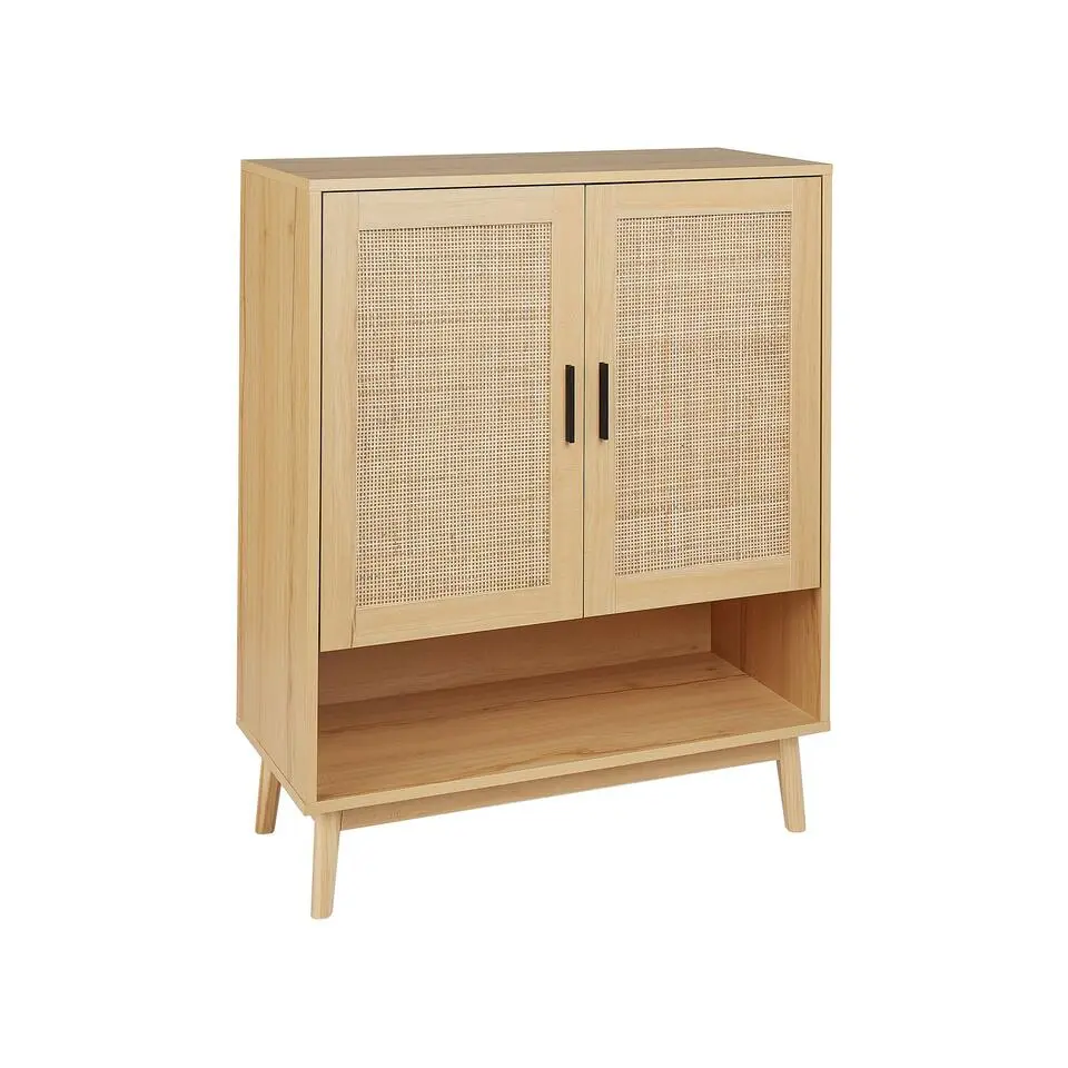 PEROTE - Dressoir - Lichte houtkleur - Rotan