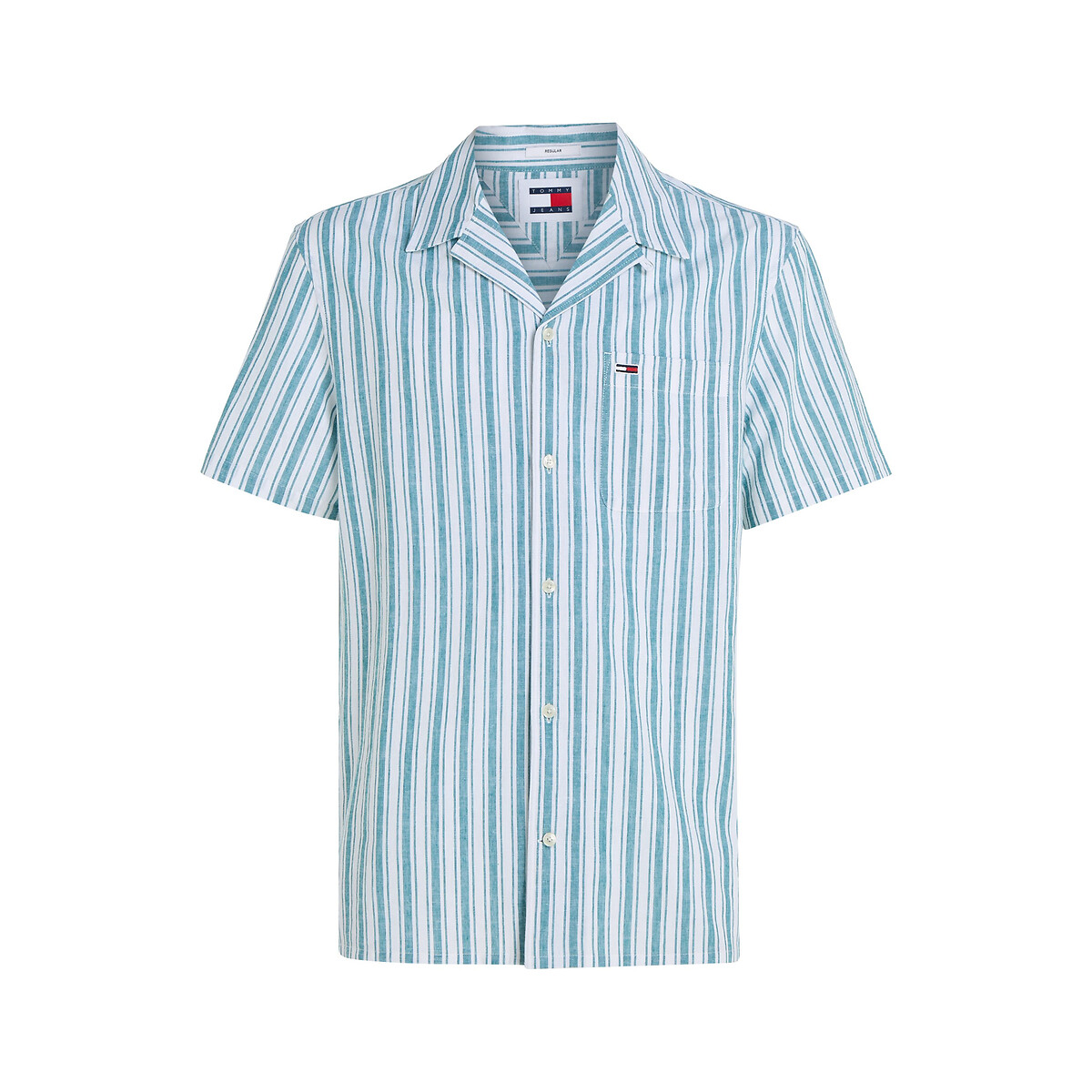 TOMMY JEANS<br>Camisa de linho listrada