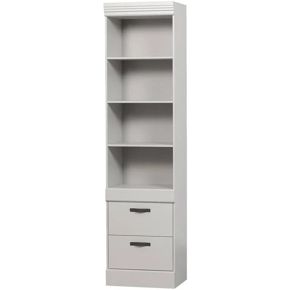 WOOOD boekenkast Bold - mistwit - 215x53x43 cm
