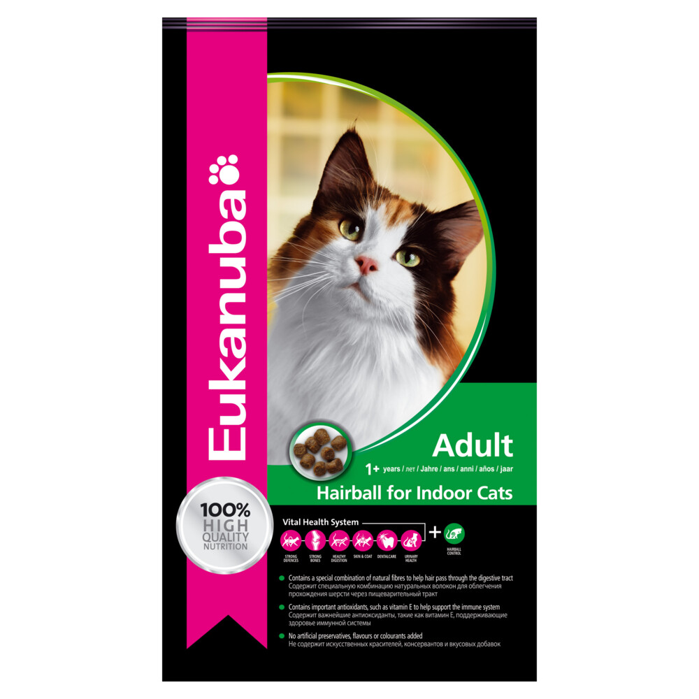 Eukanuba Kat Adult Hairball Control Kip - Lever2 kg