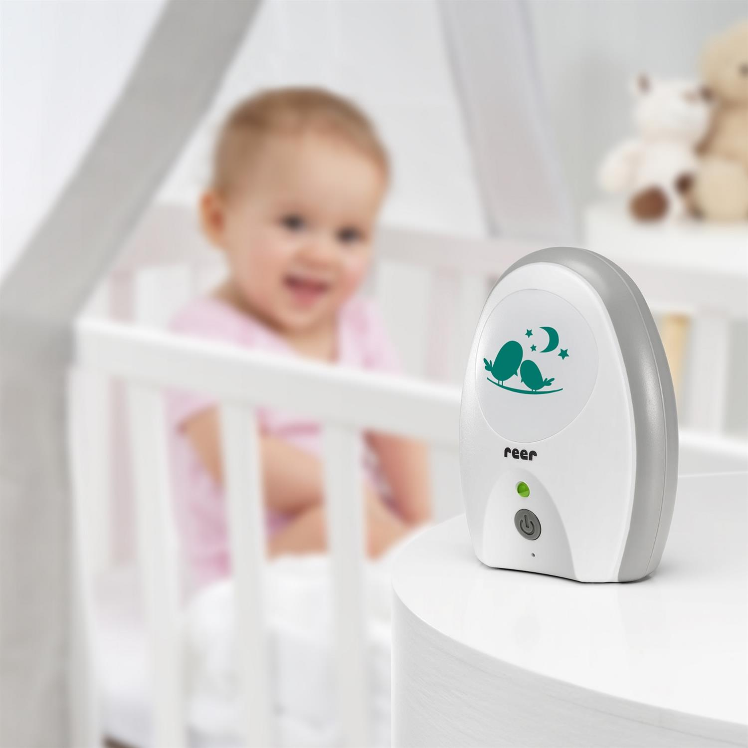 (2-tlg. Set) Neo Babyphone Digital Audio Babyfon mit Eco Modus / VOX Funktion (R50040) - Weiss