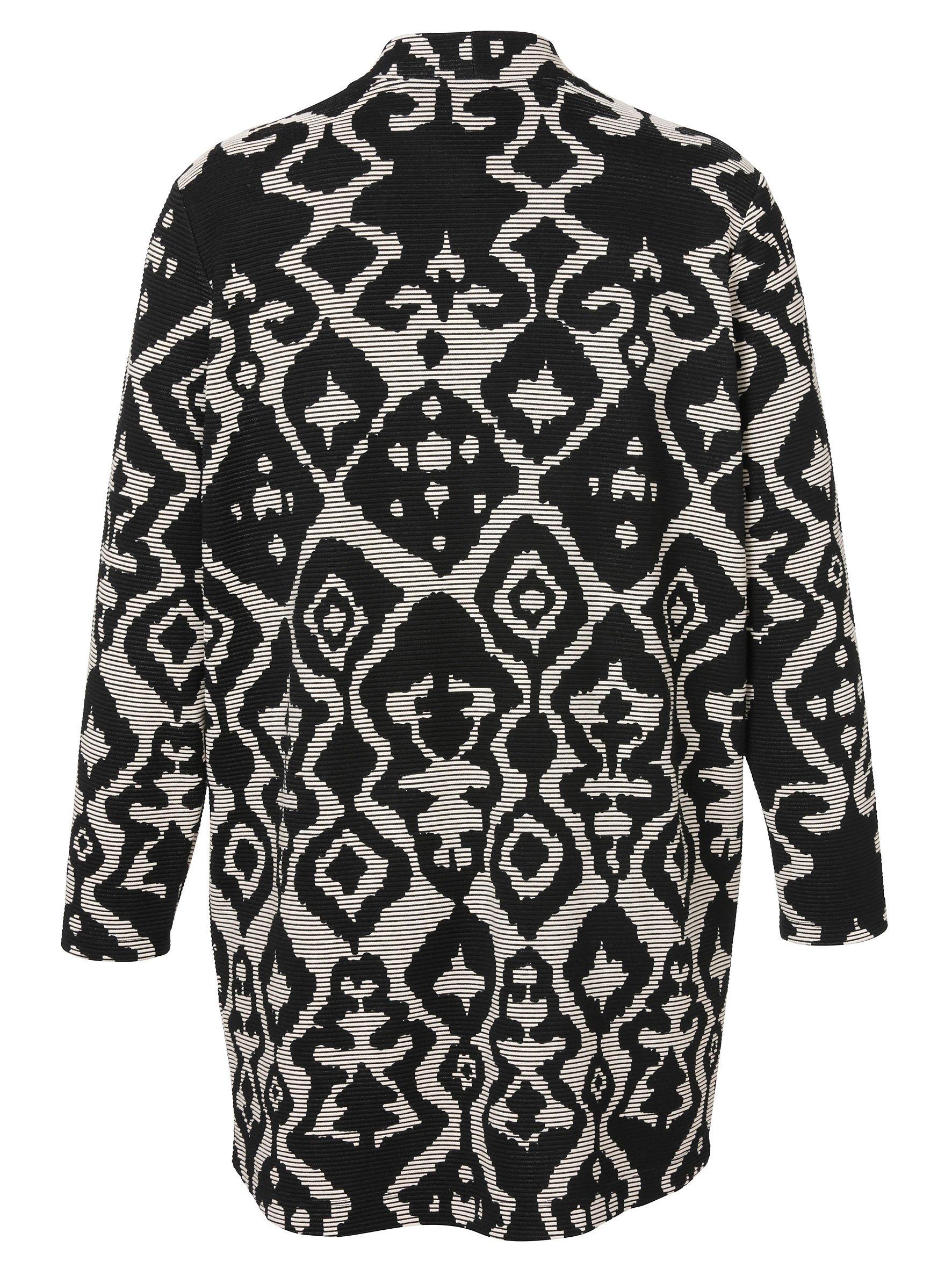 Gemusterter Cardigan in Ottoman-Qualität