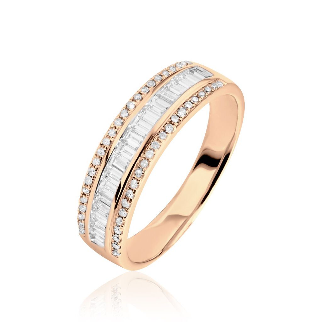 Bague Eugenie Or Rose Diamant